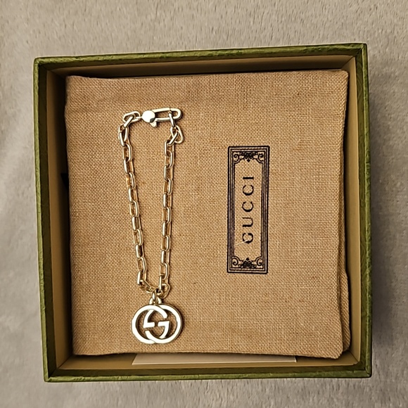 Gucci Jewelry - BNIB Women's Interlocking Gucci G silver bracelet